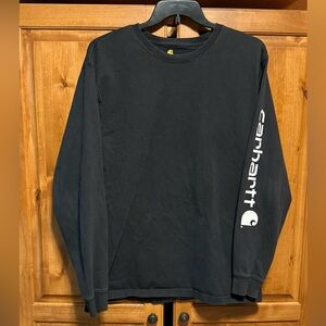 Carhartt Men’s Black Long Sleeve Shirt (L - Tall)